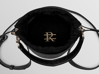 Rozi Dark Gray Leather Crossbody Bag – Handmade Nappa Leather Handbag