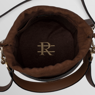 Rozi – Wickerwork | Handmade Leather Bucket Crossbody Bag