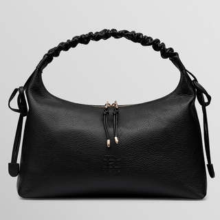 Sarita – Black | Handmade Leather Shoulder Bag