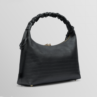 Sarita – Dark Grey | Handmade Nappa Leather Shoulder Bag