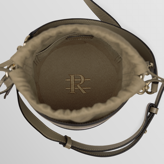 Rozi – Pearl Nappa Leather Bucket Crossbody Bag | Refael