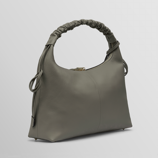 Sarita – Taupe | Handmade Nappa Leather Shoulder Bag | Refael