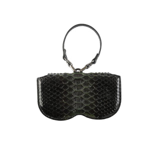Leather Eyeglass Case - Neon Pink / Black | Refael
