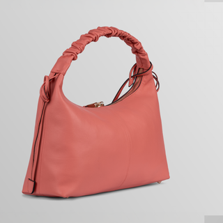 Sarita Refined Salmon Leather Shoulder Bag – Handmade Nappa Leather | Refael