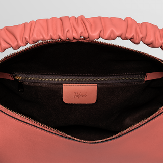 Sarita Refined Salmon Leather Shoulder Bag – Handmade Nappa Leather | Refael