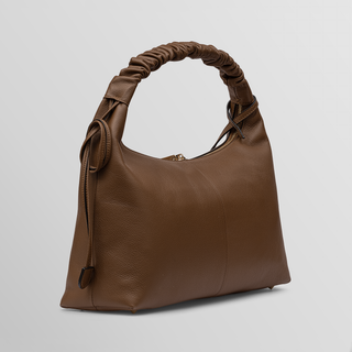Sarita Camel Handmade Leather Shoulder Bag | Refael