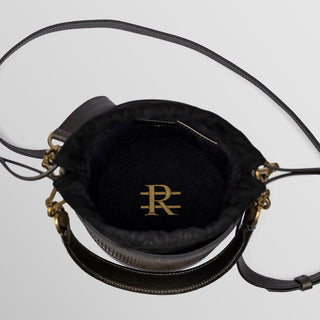 Rozi Gold — Python & Floater Leather Bucket Bag